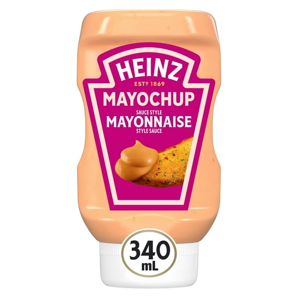 Heinz Mayochup Mayonnaise Style Sauce, for Burgers, Fries and Grilled Cheese Sandwiches, 340 mL Bottle