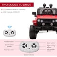 thumbnail image 4 of Aosom 12V Kids Ride On Truck with Parent Remote Control, Battery Powered Electric Car with Spring Suspension, Adjustable Speed, LED Lights and Horn, Red, 4 of 9