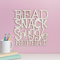 Read, Snack, Snuggle Wall Plaque