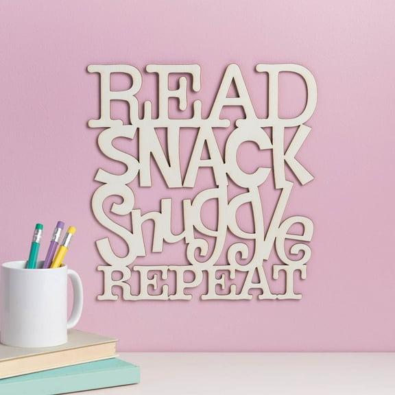 Read, Snack, Snuggle Wall Plaque