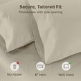 thumbnail image 5 of California Design Den Soft Standard Pillowcase Set of 2 - Soft & Smooth 800 Thread Count 100% Cotton Sateen, Fits Standard and Queen Pillows - Beige, 5 of 10
