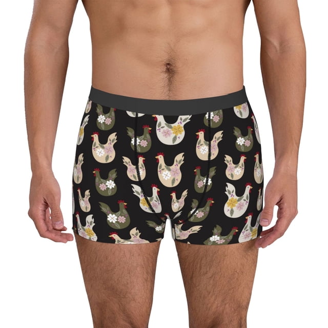Fotbe Flowe Rooster Calzoncillos Tipo Boxer con Bolsa de Soporte Total para Hombre, X-Temp Fresco, Transpirable y de Secado Rápido-Small