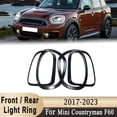 thumbnail image 2 of Applies to 1 Pair Headlight / Tail Lights Shell Cover Ring Decoration Trim Sticker for MINI Countryman Cooper F60 One JCW 2017-2023, 2 of 6