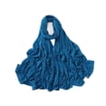 thumbnail image 1 of Pañuelo para la cabeza para mujer, de algodón, color liso, cómodo Azul, 1 of 9