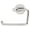 Polished Nickel, variant on Alno A8366-PC Contemporary I Single Post Tissue Holder Polished Chrome