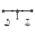 thumbnail image 1 of StarTech.com Desk Mount Triple Monitor Arm, Ergonomic VESA 3 Monitor Mount up to 27", Articulating & Height Adjustable Pole Mount, Tilt/Swivel/Rotate LCD/LED Screen, Desk Clamp/Grommet - Monitor Pole Mount (ARMTRIO) - Adjustable arm - for 3 monitors - solid steel - screen size: 13"-27" - for P/N: DK30CH2DPPD, USB3DOCKH2DP, 1 of 10