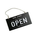 thumbnail image 1 of maskred Open Closed Sign Double Sided Hanging Shop Window Home Reversible Business Black 12x23x0.6cm 1Set, 1 of 6