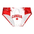 thumbnail image 5 of LLDYYDS Mens Canada Swim Briefs Canadian Maple Leaf Flag Graphic 1st July Patriotic Beach Triangle Bikini Swimwear with Drawstring, 5 of 5