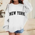 thumbnail image 2 of Boys Sweatshirts Long Sleeve New York City Letter Print Sweatshirt Kids Crewneck Pullover Tops Winter Clothes Boy Clothes 4-5 Years Kids Clothing, 2 of 5