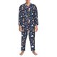 thumbnail image 3 of Fotbe Animals And Wildflowers Pijama de Hombre con Estampado de Manga Larga, Conjunto de 2 Piezas, Ropa de Dormir Suave y Cómoda con Bolsillos-X-Large, 3 of 7