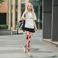 thumbnail image 7 of Iauyy Highly Elastic Women's Trouser Knee High Socks 93% Nylon Breathable and Durable Perfect for Outings, Parties, Home, The Best Gifts for Women Simple Sketch Of A Kitten, 7 of 7