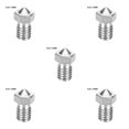 thumbnail image 2 of Justharion 3D Printer Nozzle Stainless Extrude Head Firm Printer Thread Removable Filament Nozzle No.05 5Set, 2 of 5