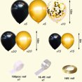 thumbnail image 2 of Rose Gold/Black Gold Balloon Garland Arch Kit,for Wedding Birthday Graduation Party Background Decor, 2 of 5