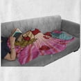 thumbnail image 6 of Love Soft Flannel Fleece Throw Blanket, Pop Art Style Image Couple Kissing Each Other Passionately on a Romantic Date, Cozy Plush for Indoor and Outdoor Use, 70" x 90", Multicolor, by Ambesonne, 6 of 6