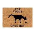 thumbnail image 1 of Less Than 5 Carpet Cat Vomit Sign Doormat Dog Vomit Sign Welcome Doormat Cat Warning Sign Decorative Rug Cat Decorative Funny Ga G Gift Best Gift for Cat and Dog Lovers, 1 of 9