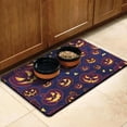 thumbnail image 3 of Happy Halloween Pumpkin Pet Food Mat Absorbent No-Slip 17x30 Inch Cat Food Mat Pumpkin Spooky Pet Feeding Mat Dog Water Bowl Mat for Messy Drinker, 3 of 7