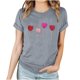thumbnail image 4 of Blusas de Manga Corta para las Mujeres Divertido Impreso Cuello Redondo Tee, Vintage Humor Gráfico Blusas de Primavera para las Mujeres, 4 of 4