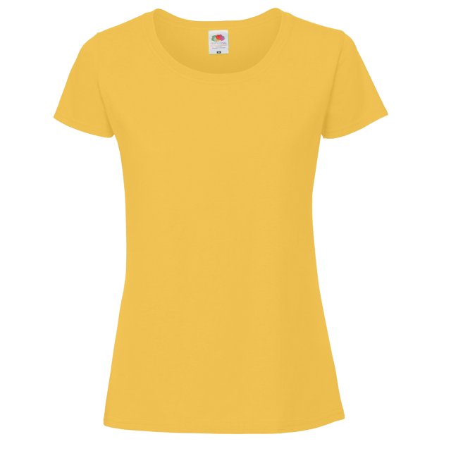 Fruit Of The Loom - Camiseta de algodón Ringspun para mujer (Girasol)