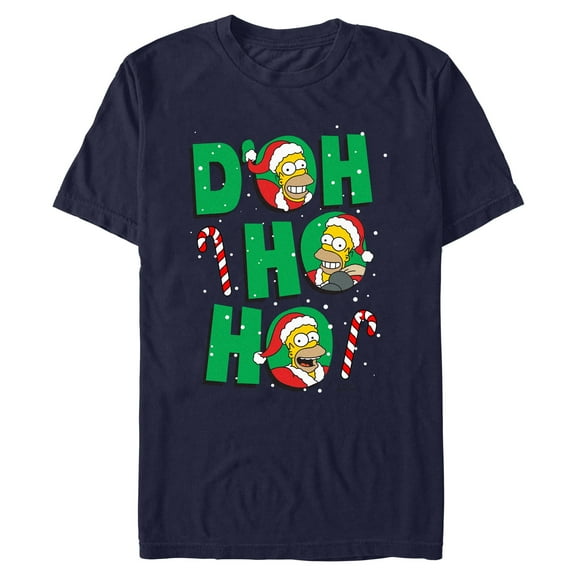 Mens The Simpsons D'oh Ho Ho Homer T Shirt