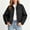 #New Black, variant on Women's Polka Dot Jackets Fall Trendy Lightweight Stand Collar Coat Zip Up Outerwear with Pockets