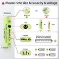 thumbnail image 3 of Pilas recargables Jiajax AA 900 mAh 1.2 V Ni-MH (paquete de 16), 3 of 7