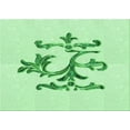 thumbnail image 1 of Ahgly Company Machine Washable Indoor Rectangle Transitional Mint Green Area Rugs, 8' x 12', 1 of 7