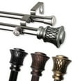 thumbnail image 3 of Domovina Lone 13/16" Double Curtain Rod-Color:Cocoa,Size:28-48", 3 of 3