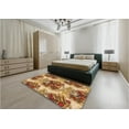 thumbnail image 5 of Ahgly Company Machine Washable Indoor Rectangle Transitional Yellow Orange Area Rugs, 7' x 9', 5 of 7