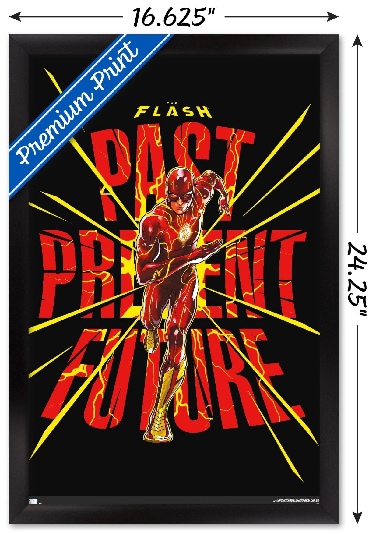 DC Comics Movie The Flash - Pointbreak Wall Poster, 14.725" x 22.375" Framed