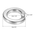 thumbnail image 2 of Uxcell M3 304 Stainless Steel Spring Lock Washer Split Lock Washer Lock Metal Washers for Screws Bolts 200 Pack, 2 of 7