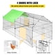 thumbnail image 5 of VEVOR Gallinero de metal grande, 71 x 30 x 30 pulgadas, corral para conejos con cubierta impermeable y resistente al sol para exteriores, interiores, 5 of 9