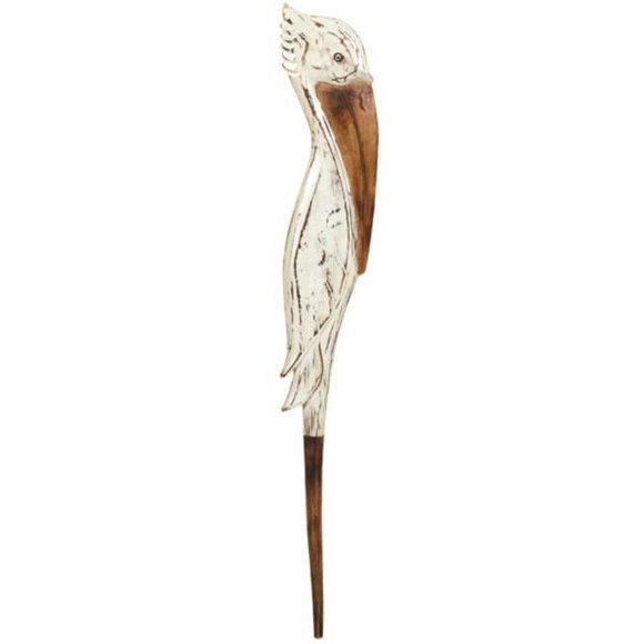 Ram Décoration Extérieure ODR740 Pélican Piquet de Jardin Décoration Murale, Peint à la Main