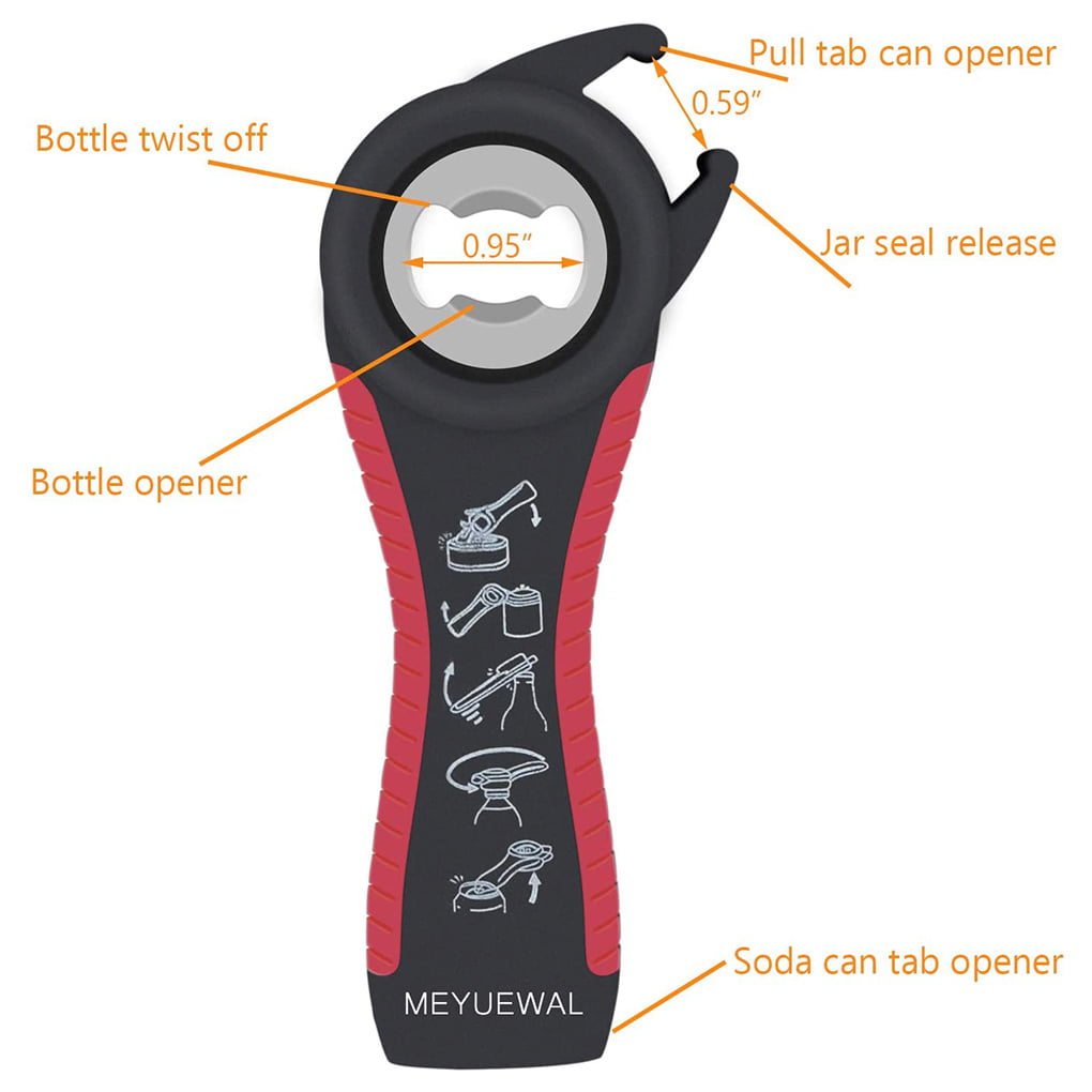 Twist Ease 5-n-1 Jar-Can-Bottle Opener (#3139) - B.T. Medical Supplies LLC