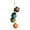 Orange, variant on 4 Pack Ceramic Hanging Planter Plant Holder 3.94 Inch Cute Succulent Cactus Pot with Cotton Rope Hanger for Indoor Outdoor Decor