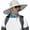 A2-lightgray, variant on 6" Wide Brim Sun Protection Hat Outdoor Unisex Bucket Hats for Hiking Beach Fishing Safari Garden Lawn Yard Work Kayaking