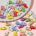 thumbnail image 5 of 10pcs 11x19mm Dalmatian spot ceramic fish beads – ocean animal shape beads for DIY jewelry making, bracelet necklace craft supplies, 5 of 9