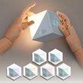 thumbnail image 3 of Creative Time Magic Cube LED Despertador Colorido Luz Nocturna USB Recargable Cabecera Inteligente Niños Despertador Luz Nocturna, Azul JAMW Sencillez, 3 of 5