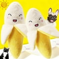 thumbnail image 4 of kkbbma Dog Toys - Trendy Banana Plush Toy For Pet - Interesting Pet Toy For Dogs And Cats - Ultra User-friendly For Chewers And Barkers 2pcs, 4 of 6