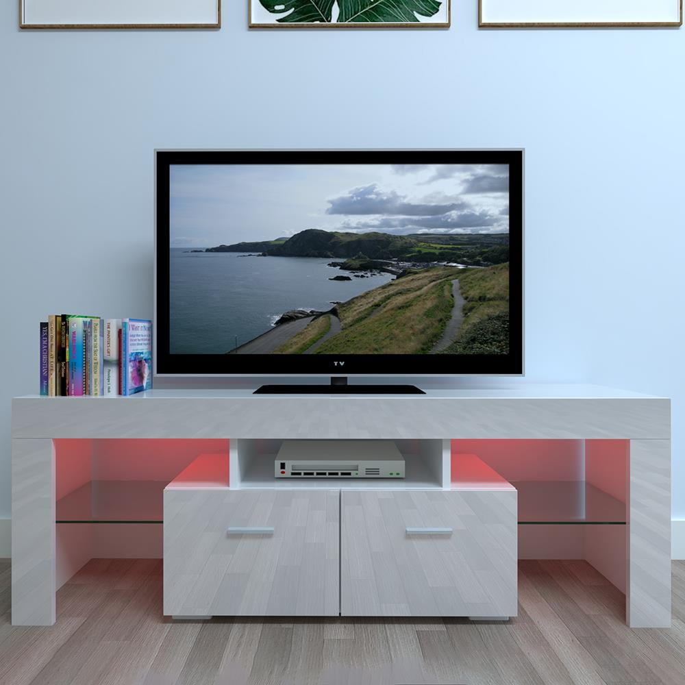 high gloss media console