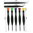 thumbnail image 2 of 18Pcs Screwdriver Set, 16 Different Magnetic Precision Screwdrivers and 2 Anti-static Tweezers, Suitable for Repairing Phone, Watch, Glasses, Laptop, Toys, Comes in a Storage Box, 2 of 7