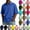04# Blue, variant on Tall Collared polo shirts Short Sleeve Shirt for Men , Casual Fit Top for Work, Tennis & Golf Light pink M
