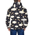 thumbnail image 5 of Zip Up Hoodies for Men - cute clouds moon stars Starry sky Long Sleeve Comfrt Men'S Fashion Hoodies & Sweatshirts, Jackets for Men Hoodies Pullover Clothing Clothes with Pouch, 5 of 5