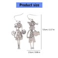 thumbnail image 5 of BQBQERT Sturdy Alloy Heart Earrings Gender Neutral Accessory Comfortable Wear for Parties Daily Use, 5 of 11