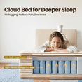 thumbnail image 5 of XIZZI Queen Size Cloud Bed,2-in-1 Bed Integrated Bed Frame and Mattress, Compressed Platform Bed with Breathable and Noise-Free Mattress for Deep Sleep, No Assembly Beige, 5 of 9
