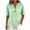 01 Green, variant on Summer Tops for Women 2026 Plus Size 3/4 Sleeve Linen Cotton V Neck Button Shirt Blouse Tunic Tops Loose Fit