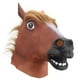thumbnail image 1 of Máscara de cabeza de animal, tocado de animal para disfraces, espectáculos de Halloween Caballo marrón, 1 of 8