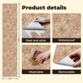 thumbnail image 5 of Vintage Peel and Stick Wallpaper Floral Hand Drawn Line Art Peonies Pink Beige Wall Mural 23.6in x 9.8ft Self Adhesive Removable Wall Paper Renter Friendly Wallpaper for Nursery Bedroom Cabinets, 5 of 8