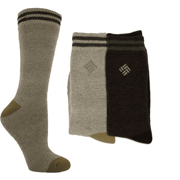 Columbia Men's  Thermal Crew Socks Fits Shoe Size 6-12