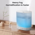 thumbnail image 3 of Humidificador YOGIN de 3 litros, ultrasónico, vapor frío, llenado superior, 40 h, 3 of 7