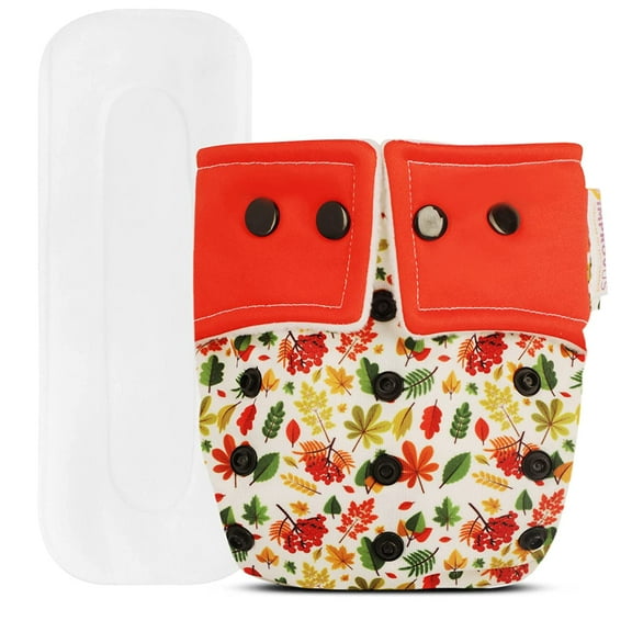 IMPROVUS Free Size Washable & Reusable Cloth Diaper With 1 Dry Feel Absorbent Soaker Pad (3Months- 3Years) (Multicolor -2)